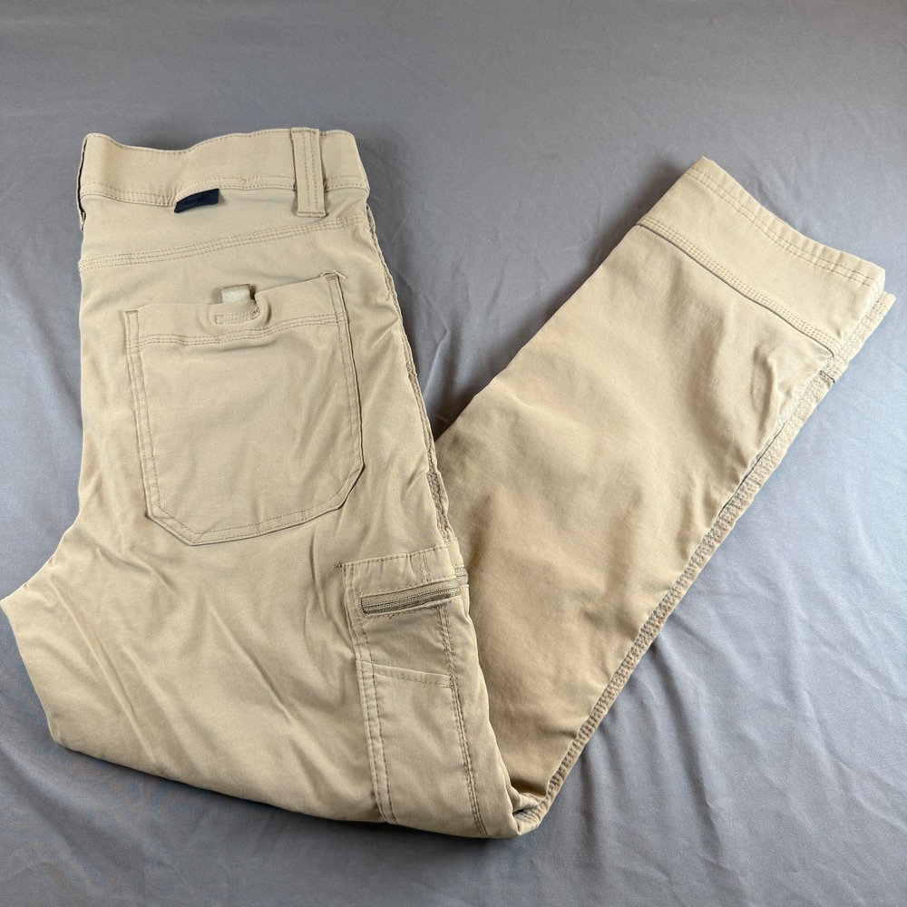 Wrangler Cargo Pants Women 32x29 Khaki Tan Utility Hiking Stretch Outdoor‎